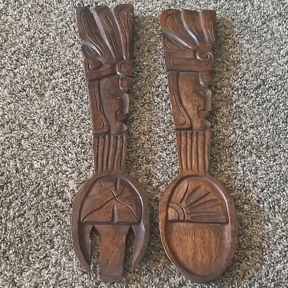 Wooden Spoon & Fork Decor